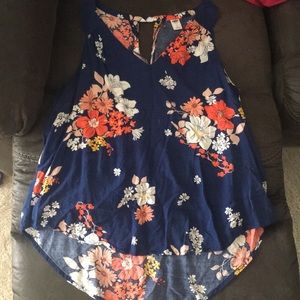Flowered Tank Top